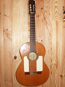 Guitarra de flamenco de dos golpes golpeadores