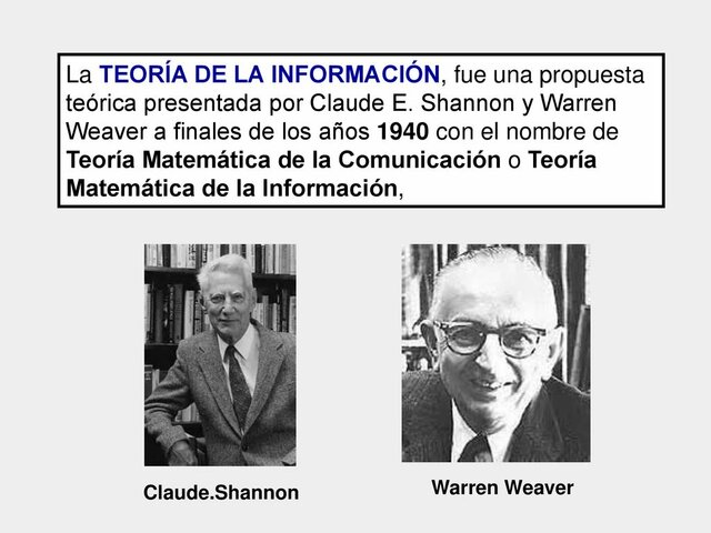 Teoría De La Información de Claude E. Shannon y Warren Weaver