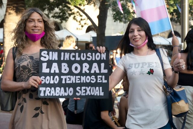 Protesta Sindicato trans Amanda Jofré