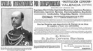 Julio Cervera Baviera fundó en Valencia, España, la Escuela Libre de Ingenieros.