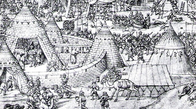 I turchi ottomani assediano Vienna