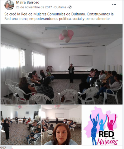 Creación Red de Mujeres Comunales de Duitama