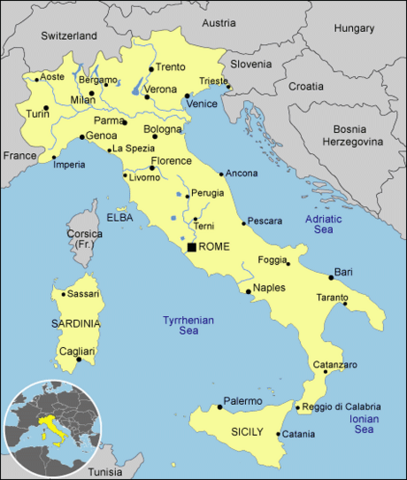 Flanders and Italy trade goods regularly