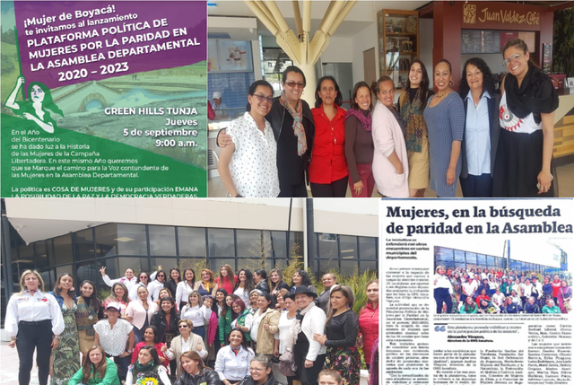 Lanzamiento de plataforma departamental buscando la paridad de la participación de las mujeres ante la ASAMBLEA DEPARTAMENTAL