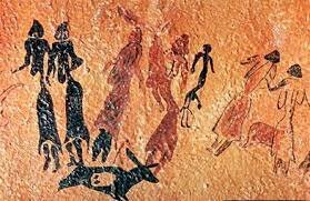 Drawings on cave walls of Altamira