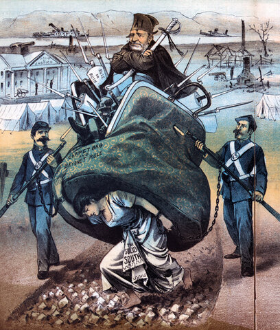 "Carpetbaggers" and "Scalawags"