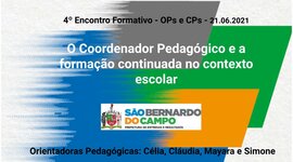 Timeline: Retrospectiva formação CPs 2021
