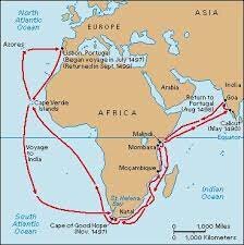 Vasco Da Gama descubre la ruta naval a las Indias Orientales