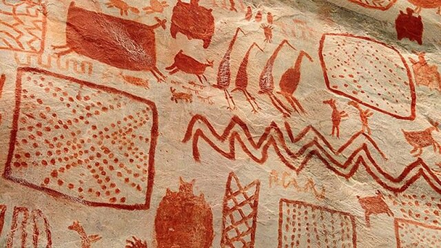 Chiribiquete colombia. 19,500 años AC.