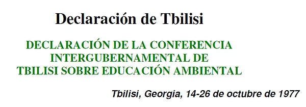 Declaración de Tbilisi 1977