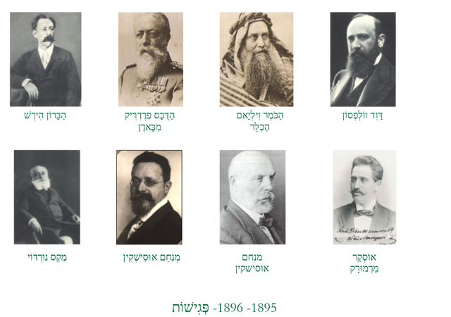 Encuentros entre Herzl y figuras importantes