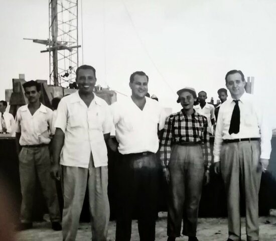 Instalación de la antena de La Voz Dominicana