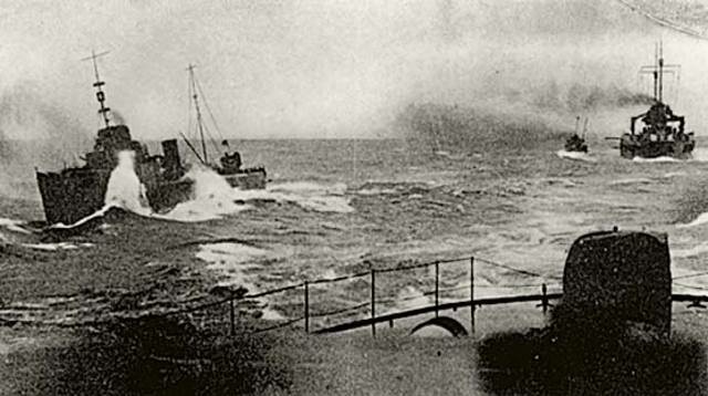 Bloqueo naval britanico.