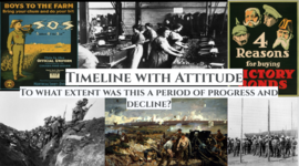 Timeline: Unit 2: 1914-1929: To what extent was this a period of progress and decline?