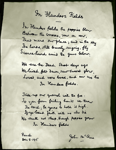 Poem 'In Flanders Fields' Was Published