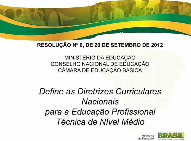 Novas Diretrizes Curriculares Nacionais à EPT