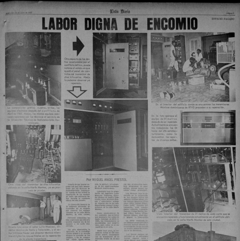 RSD-TV Repara daños técnicos causado por la  guerra.