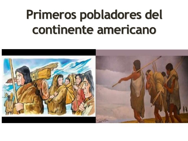 Los primeros habitantes americanos