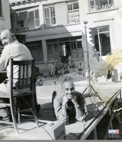 Al Jolson-Entertains American troops