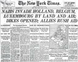 Germany invades Holland, Belgium and France