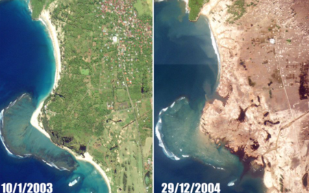 Tsunami en Asia. Indonesia