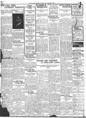 Canadian Response & Actions