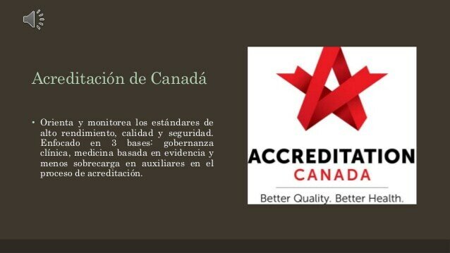 Consejo canadiense de acreditación de hospitales.