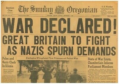 Britain and France Declare War on Germany