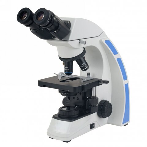 Microscopio binocular