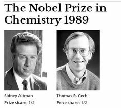 Thomas Cech y Sidney Altman