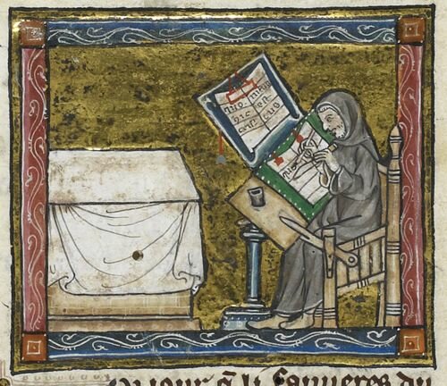 Distinction between capital & lowercase letters in the Latin alphabet is invented by Irish monk-scribes (approximate)