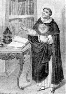 Santo Tomás de Aquino y la orden de los Hermanos Predicadores.