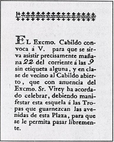 Convocatoria a un Cabildo abierto