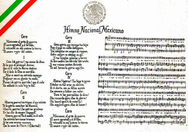 Se compone el Himno Nacional Mexicano