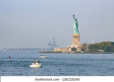 Train arrived in New York City.