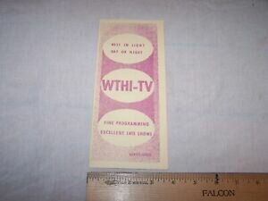 WTHI TV channel 10 in Terre Haute, IN (CBS) begins broadcasting