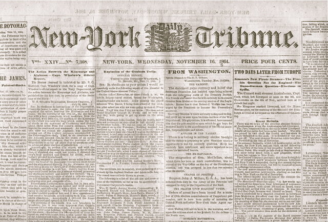 New York Tribune y Marx