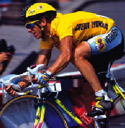 Greg LeMond of U.S. wins his 3rd Tour de France