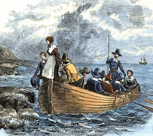 Arrival of Pilgrims in New England