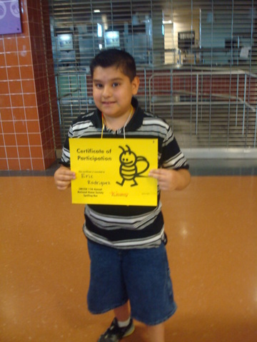 2nd Place in NJHS 11th Annual Spelling Bee