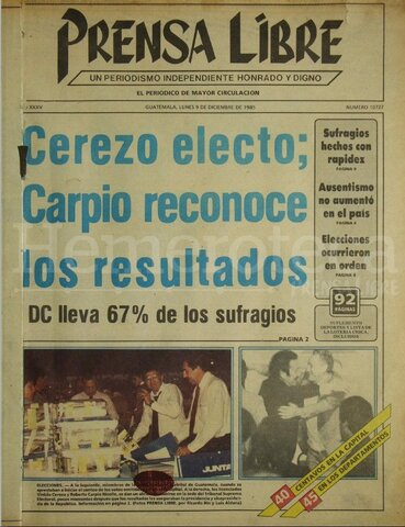 Gobierno de Vinicio Cerezo