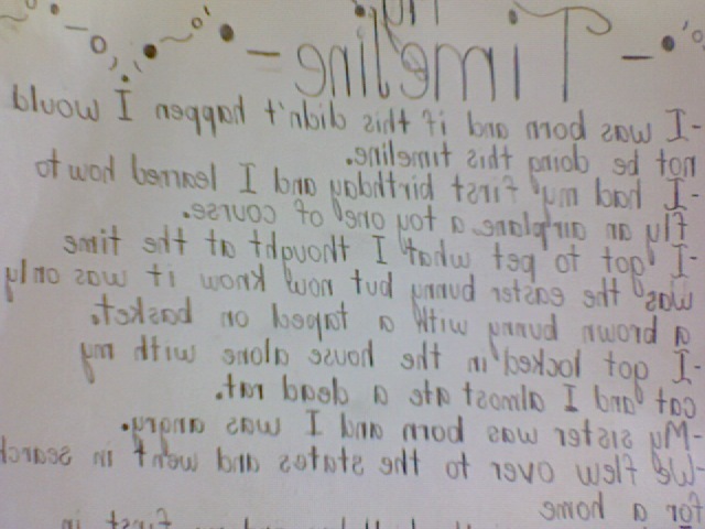 Working on my first Seventh grade G.T project