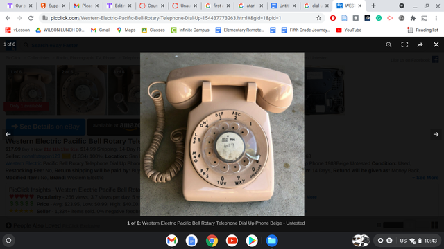 Rotary Phone with cord