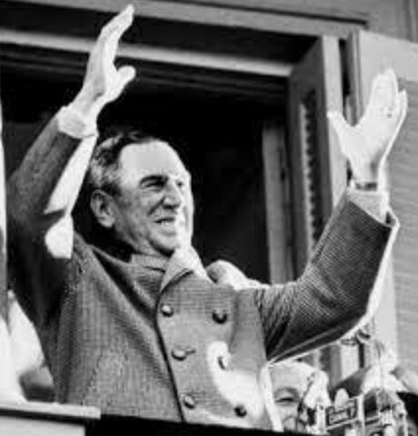Juan Domingo Perón, presidente en Argentina