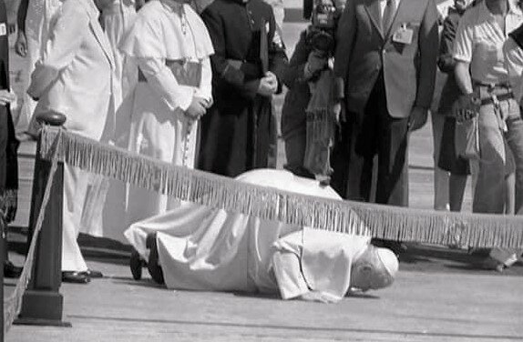 Primera visita de su santidad El Papa Juan Pablo II a RD.