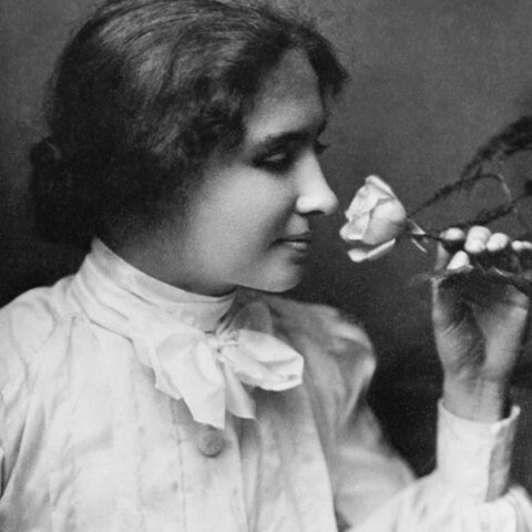 Helen Keller, the first deaf-blind person to graduate college