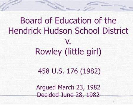 Board of Education of Hendrick Hudson Central School District vs. Rowley