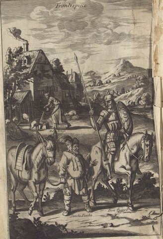 The history of the most Renowned Don Quixote of Mancha: And his Trusty Squire Sancho Pancha. Now made English according to the Humour of our Modern Language. And Adorned with several Copper Plates