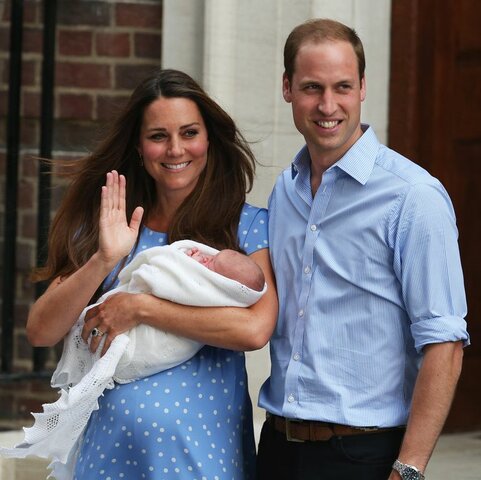 Eerste zoon van prins William en Catherine Middleton geboren.
