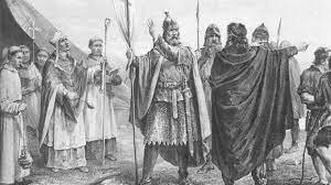 King of France makes treaty with Vikings